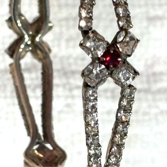Women’s Sparkly Bracelet Shiny Faux Rubies Fashion Cubic Zirconia Bangle - Picture 1 of 14